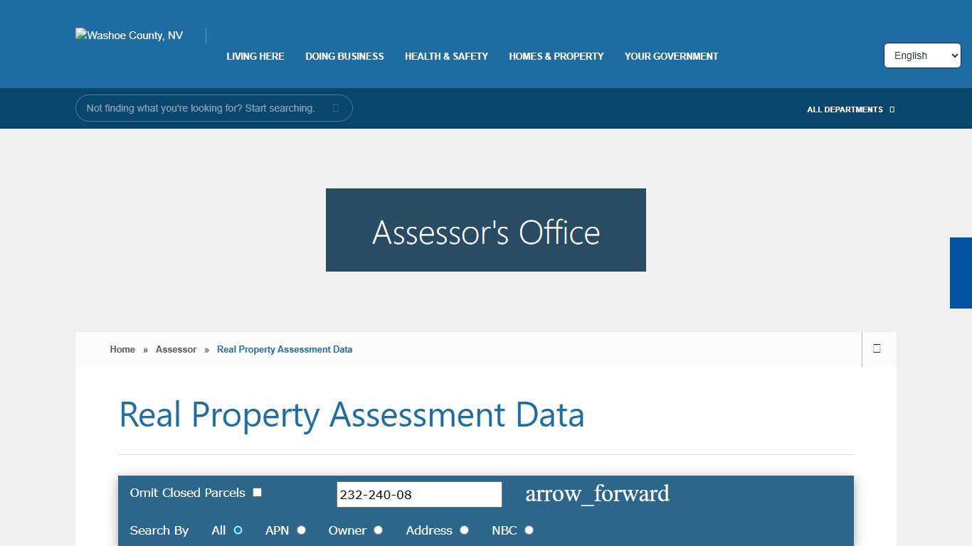Real Property Assessment Data